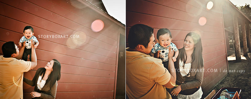 family portraits with one year old boy
