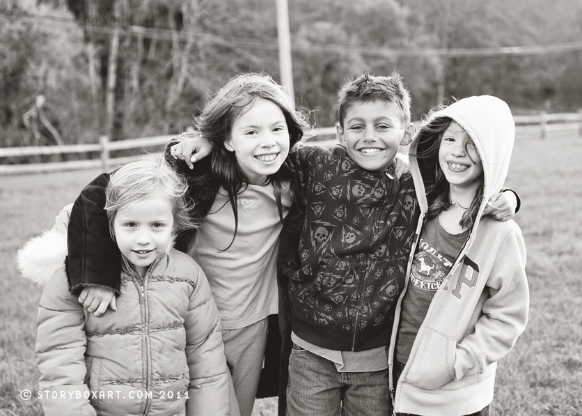 kids being silly, laughing and playing